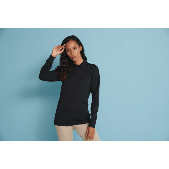 Henbury | Coolplus long-sleeved polo shirt Henbury | Coolplus long-sleeved polo shirt